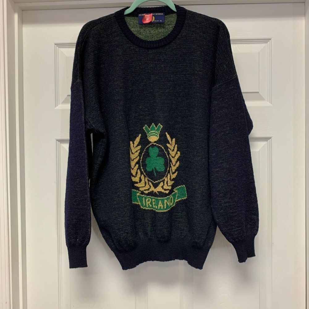 Blarney Castle Designs Wool Ireland Sweater sz XL EUC